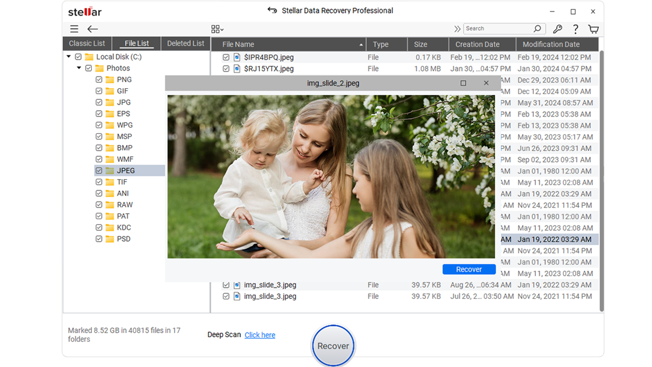 Logiciel de récupération de données Recover-Stellar