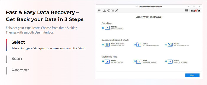 3 étapes simples avec le logiciel Stellar