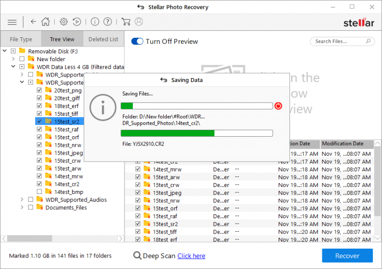 logiciel de récupération de photos
