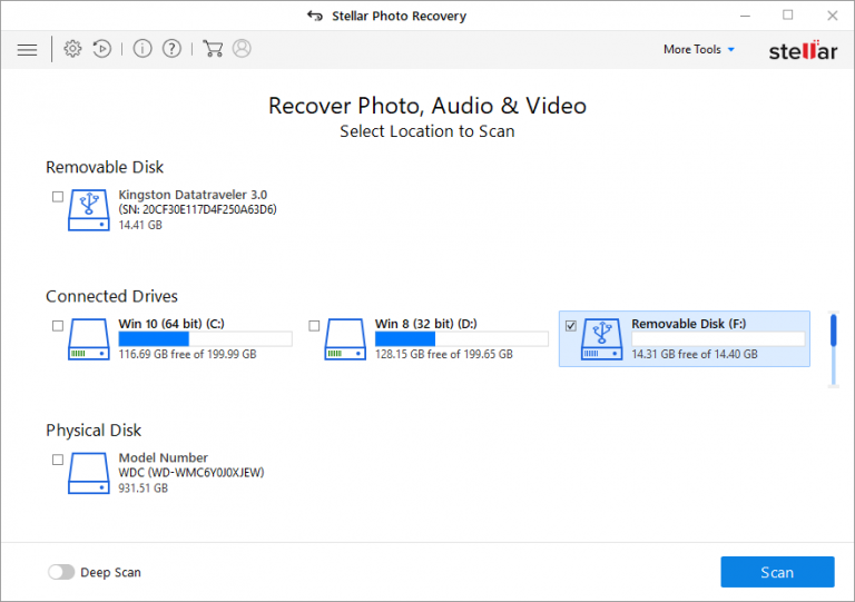 logiciel de récupération de photos